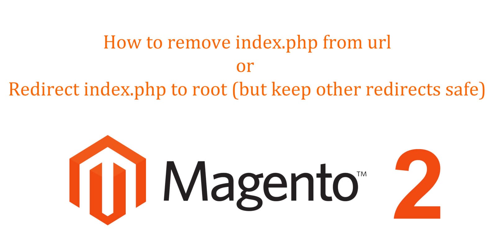 Magento 2 Remove Index.php from URLs (Redirect URLs with Index.php to URLs without it)